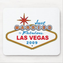 Just Married In Fabulous Las Vegas 2009 Mouse Pad