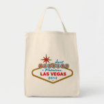 Just Married In Fabulous Las Vegas 2012 Vegas Sign Tote Bags