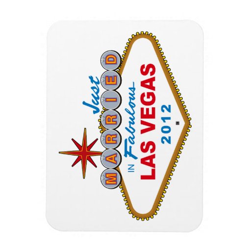Just Married In Fabulous Las Vegas 2012 Vegas Sign Zazzle