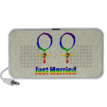 Just Married Lesbians Portable Speakers