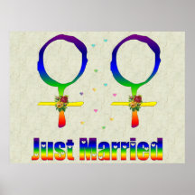 Just Married Lesbians Posters