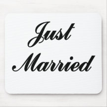 Just Married Mouse Pads