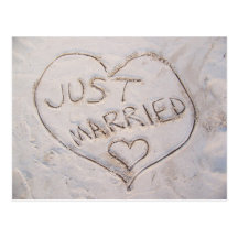 Just Married Postcard