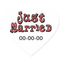Just Married Sticker