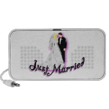 Just Married Wedding Couple PC Speakers