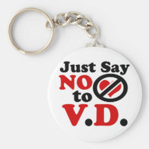 Just Say no to Valentines day Keychain
