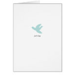 Just Sing Birth Announcement Greeting Cards
