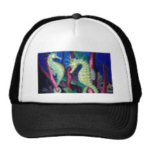 Just The Two Of Us - Seahorse Art Mesh Hats