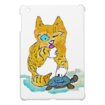 Just Washing my Paw, says Tommy kitten iPad Mini Case