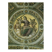 Justice by Raphael, Vintage Renaissance Art Post Card