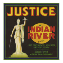 Justice Florida Crate Label posters