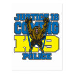 Justice is Coming K9 Police Post Cards