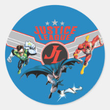 Justice League Flying Air Badge and Heroes Stickers