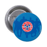 Justice League Logo and Solid Character Background Pinback Buttons