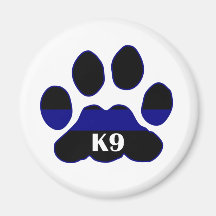 K9 Blue Line Fridge Magnets