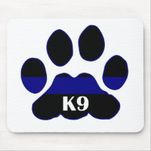 K9 Blue Line Mousepads