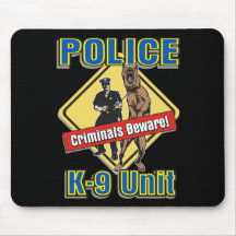 K9 Criminals Beware Mouse Mats