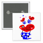 k pop took my heart pinback button