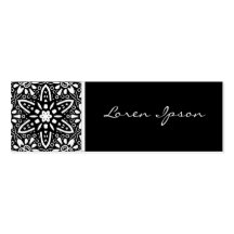 Kaleidoscopic Flower Business Card Templates