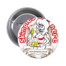 Kalgoorlie bar maid-skimpy pinback button