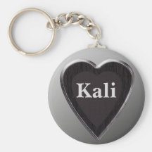 Kali Personalised Heart Keychain by 369MyName