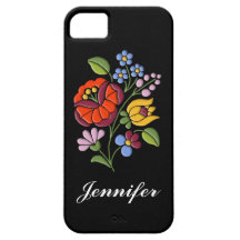 Kalocsa Embroidery - Hungarian Folk Art iPhone 5 Cases