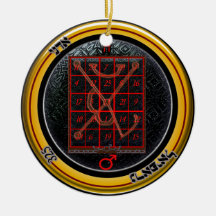 kamea mars talisman christmas ornament