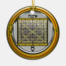 kamea mercury talisman ornament