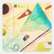 Kandinsky Abstract art Square Sticker