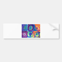 kandinsky circles bumper stickers