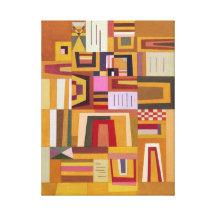 Kandinsky Compensation Rose Canvas Wrap Gallery Wrapped Canvas