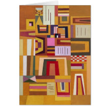 Kandinsky Compensation Rose Note Card