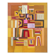 Kandinsky Compensation Rose Photo Print