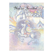 Kandinsky - Saint George and the Dragon Personalised Invitation