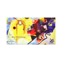 Kandinsky Yellow Red Blue Canvas Wrap Canvas Print