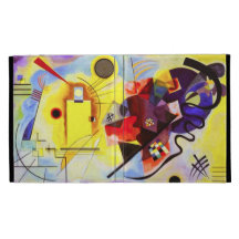 Kandinsky Yellow Red Blue iPad 3 Case iPad Folio Covers