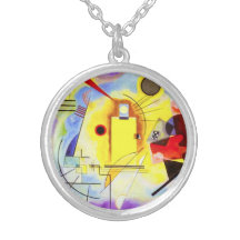 Kandinsky Yellow Red Blue Necklace