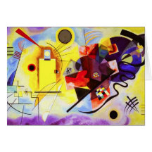 Kandinsky Yellow Red Blue Note Card