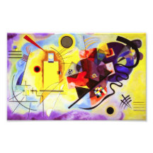 Kandinsky Yellow Red Blue Print Photographic Print