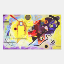 Kandinsky Yellow Red Blue Stickers