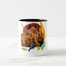 kangaroo,Aborigin,Australia collection Coffee Mugs