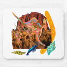 kangaroo,Aborigin,Australia collection Mousepads