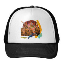 kangaroo,Aborigin,Australia collection Trucker Hat