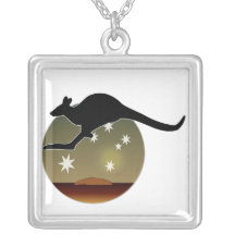 Kangaroo Aussie Icon Necklace