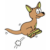 Kangaroo Joey Cartoon t-shirts