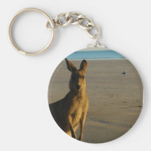 Kangaroo Photo Keychain