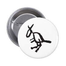 Kangaroo Pinback Buttons