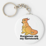 Kangaroos ate my homework key chain