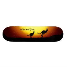 Kangaroos from Australia - Wild and Free Skate Board