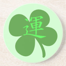 Kanji Clover Drink Coasters